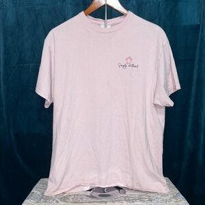 EUC Simply Southern Light Pink Short Sleeve Tee